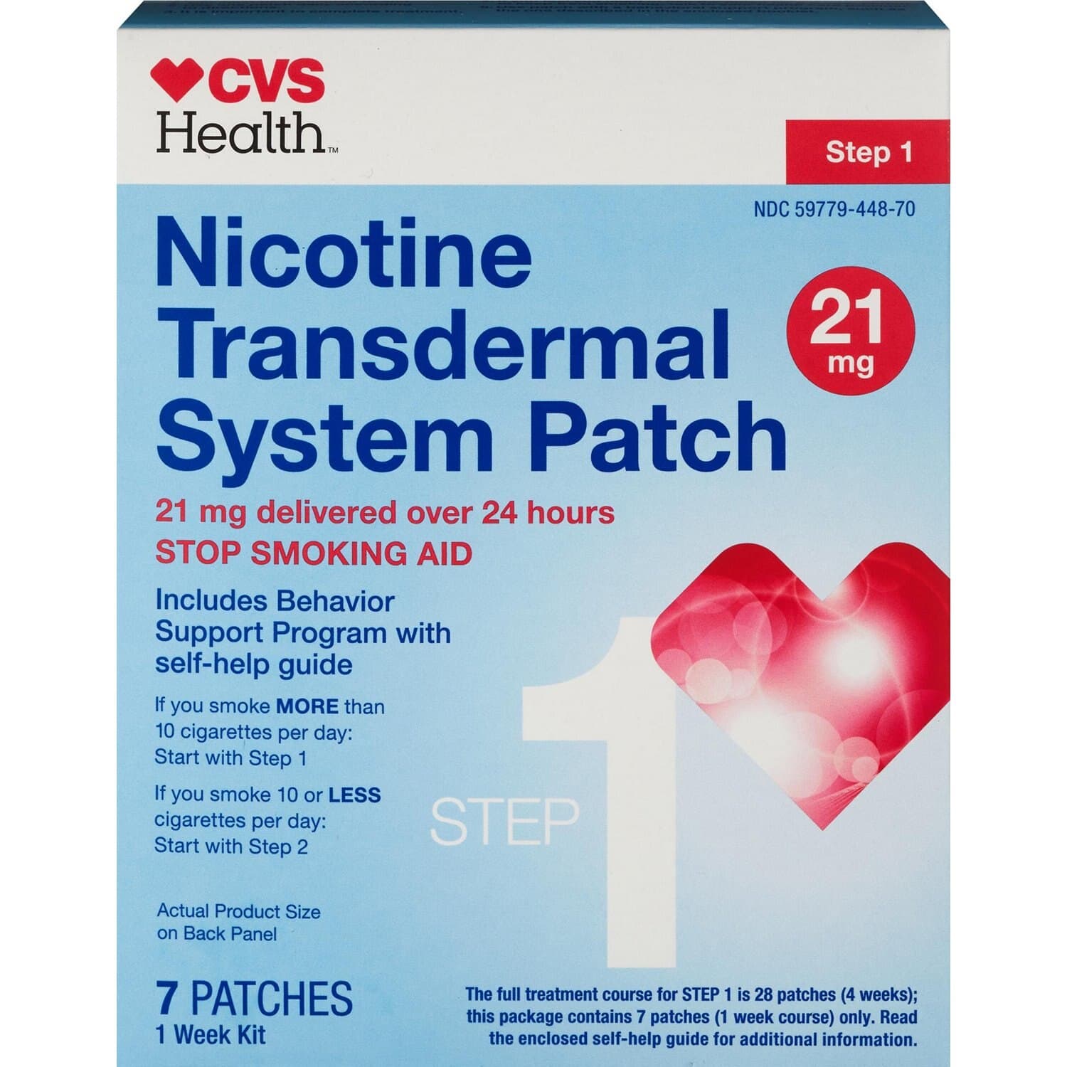 Picture of Nicotine Transdermal 21mg Patch Step 1, 14 CT