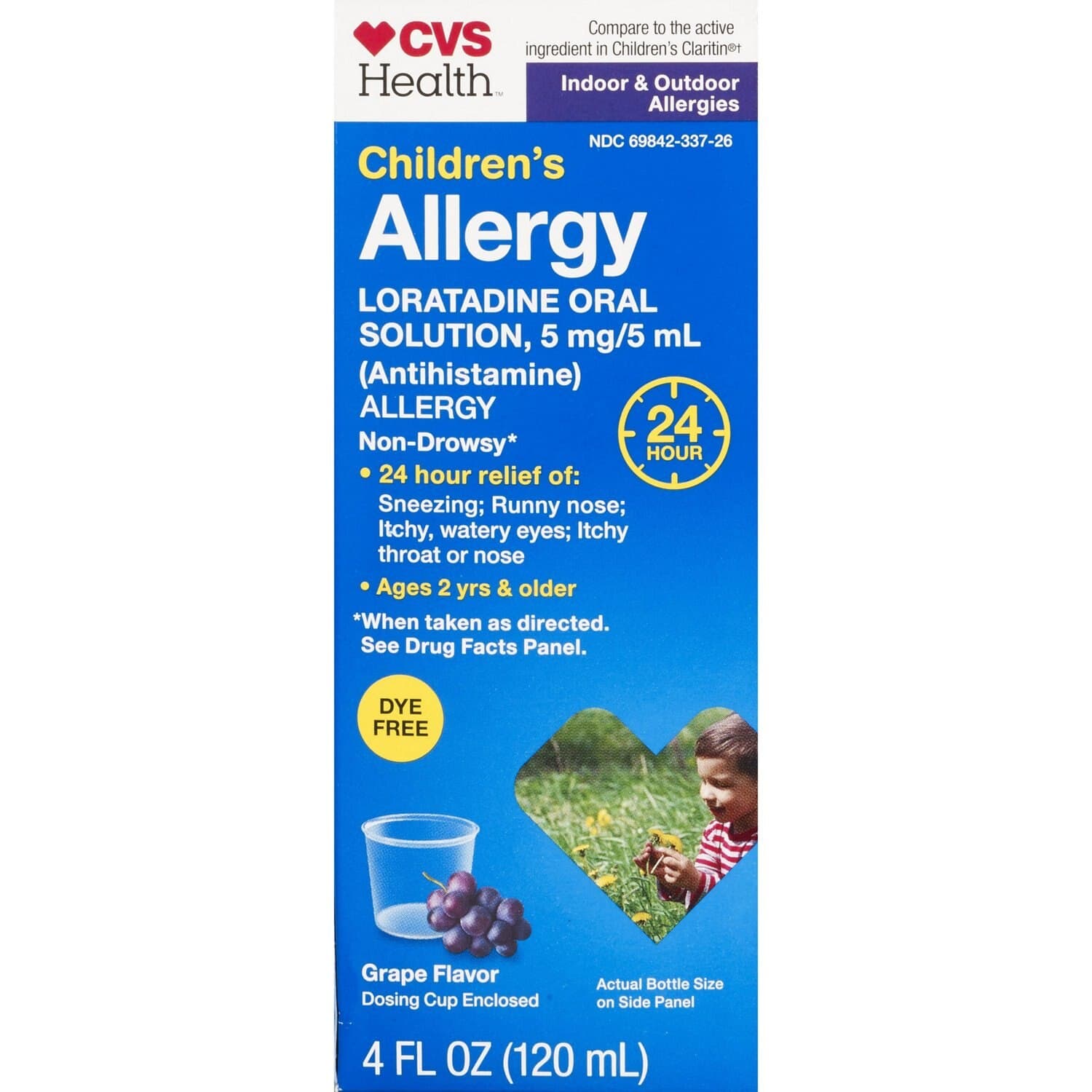 Picture of Loratadine 5mg Liquid, Grape, 4 OZ