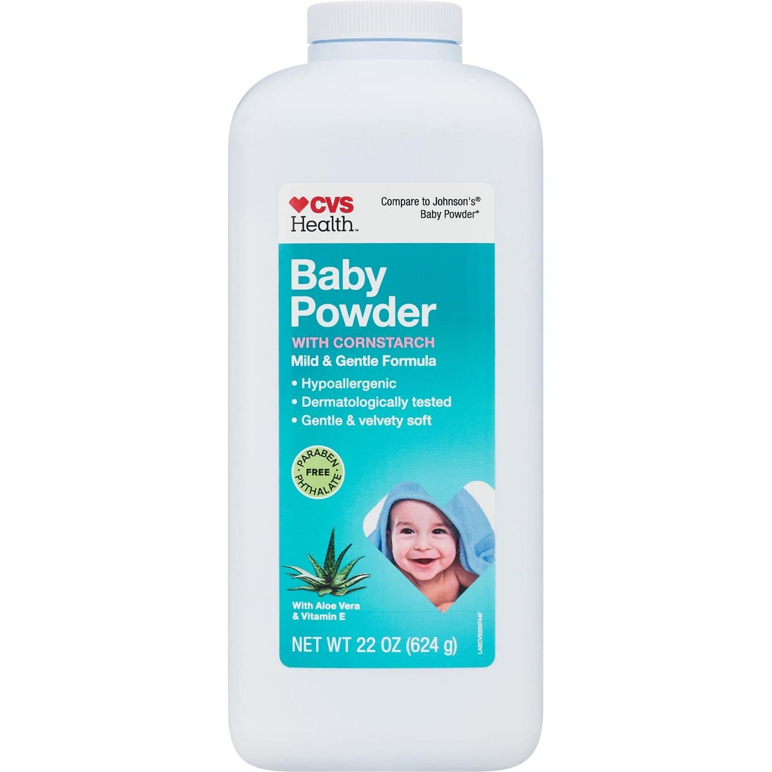 Picture of Baby Powder with Aloe, 22 OZ