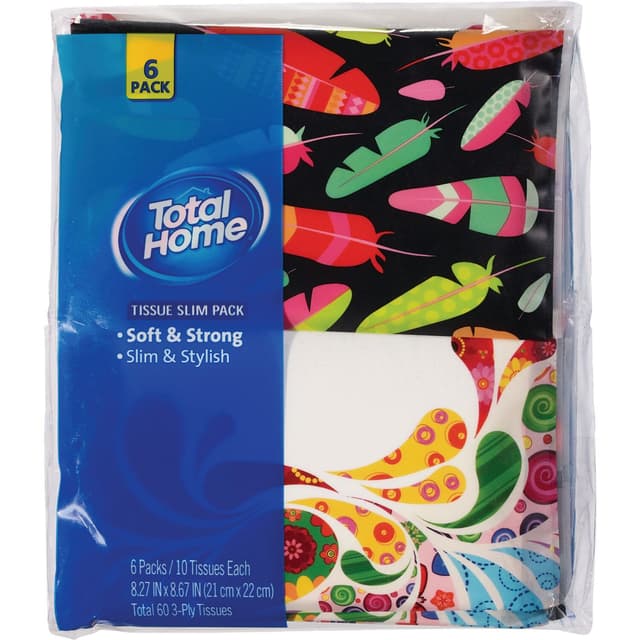 Picture of Wallet Facial Tissues 6 Pack, 10 CT
