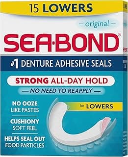 Picture of Sea-Bond Denture Adhesive Wafers, Lowers, 15 ct