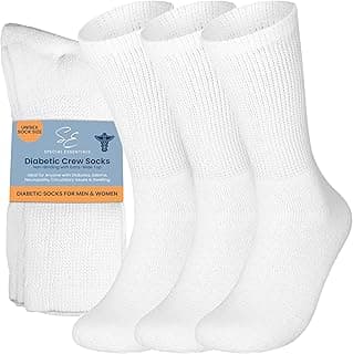 Picture of Diabetic Socks, White, X-Large 3-pack, 3 pair