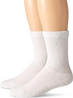 Picture of Ultra Soft Padded Diabetic Sock, White, Medium 2-pack, 2 pair