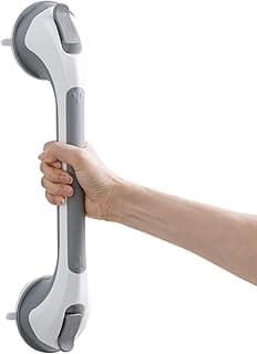 Picture of Antimicrobial Suction Cup Grab Bar, Chrome, 16"