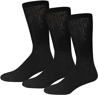 Picture of Diabetic Socks, Black, Large 3-pack, 3 pair
