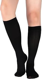 Picture of Compression Knee High Socks, Men's Black, Large (Shoe Size 10.5 - 12), 15 - 20 mmHg, 1 pair
