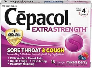 Picture of Cepacol Extra Strength Lozenges, Mixed Berry, 7.5%, 5 mg, 16 ct