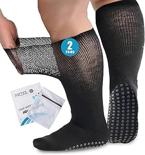 Picture of Ultra Soft Padded Diabetic Sock, Black, X-Large 2-pack, 2 pair