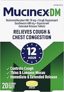 Picture of Mucinex DM 12-Hr Expectorant & Cough Suppressant Tablets, 600 mg / 30 mg, 20 ct