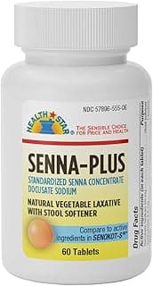 Picture of Senna + Laxative Tablets, 50 mg., 8.6 mg., 60 ct.