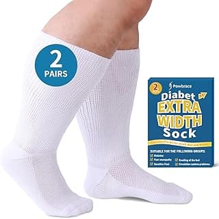 Picture of Ultra Soft Padded Diabetic Sock, White, X-Large 2-pack, 2 pair