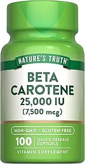 Picture of Beta Carotene, 25,000 IU, 100 ct