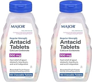 Picture of Antacid Chewable, 500 mg, 150 ct
