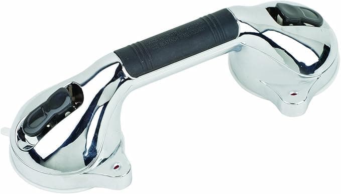 Picture of Antimicrobial Suction Cup Grab Bar, Chrome, 12"