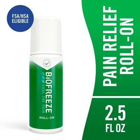 Picture of Biofreeze Pain Relief Roll-On, Back Knee Muscle Joint Arthritis Pain Relievers, Menthol, 2.5 oz