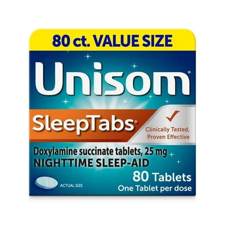Picture of Unisom SleepTabs Doxylamine Succinate Tablets 80ct