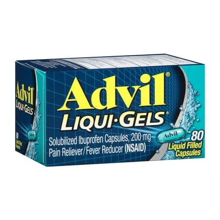 Picture of Advil Liqui-Gels Pain Relievers for Headache Relief, Fever Reducer Liquid Filled Capsules, 200 Mg Ibuprofen, 80 Count