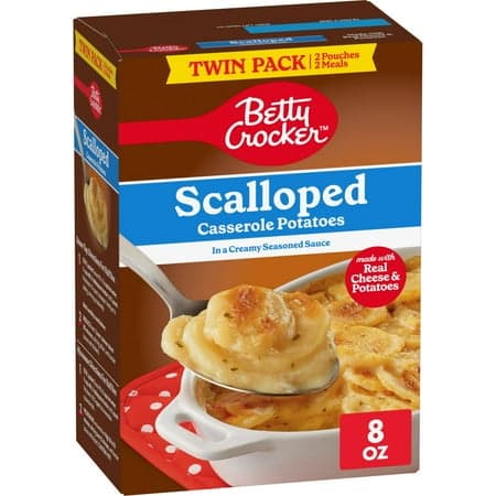 Picture of Betty Crocker Scalloped Casserole Potatoes, Made with Real Cheese, Twin Pack, 8 oz Box