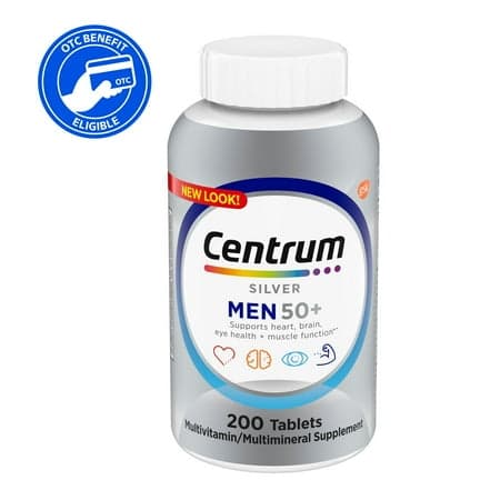 Picture of Centrum Silver Mens 50 Plus Multivitamin With Vitamin B & D3, 200 Count
