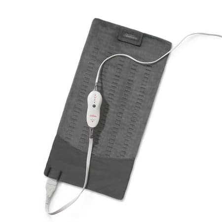 Picture of Sunbeam 12" x 24" King-Size Heating Pad with Compact Storage, Gray