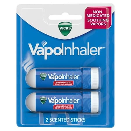 Picture of Vicks Vapo Inhaler, Soothing Non-Medicated Vapor Inhaler with Menthol Scent, 2 Count