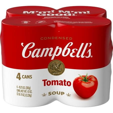Picture of Campbell's Condensed Tomato Soup, 10.75 oz Can, 4 Count