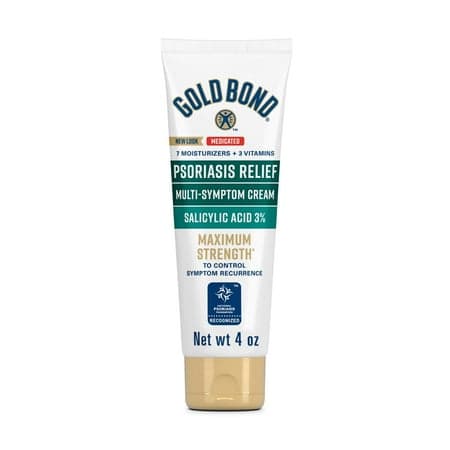 Picture of Gold Bond Psoriasis Multi-Symptom Relief Hand and Body Lotion & Cream for Itchy, Dry Skin with 3% Salicylic Acid, 4 oz.