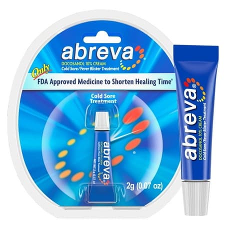Picture of Abreva Docosanol 10 Percent Cold Sore and Fever Blister Treatment Cream Tube, 2G