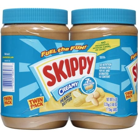 Picture of SKIPPY Creamy Peanut Butter Spread, Plastic Jar 40 oz (2 Pack)