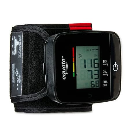 Picture of Equate Wrist Blood Pressure Monitor, with Irregular Heartbeat Detection