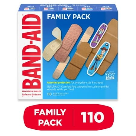 Picture of Band-Aid Brand Adhesive Bandage Family Variety Pack, Assorted, 110 Count