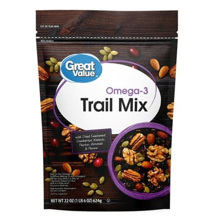 Picture of Great Value Omega-3 Trail Mix, 22 oz