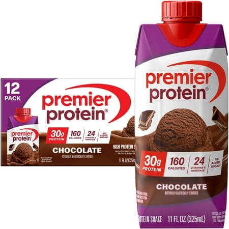 Picture of Premier Protein Shake, Chocolate, 30g Protein, 11 Fl Oz, 12 Ct