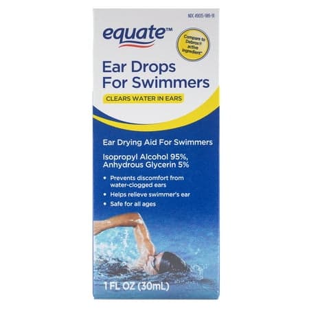 Picture of Equate, Liquid Ear Drops for Swimmers, 1 fl oz, Compare to Debrox® Active Ingredient