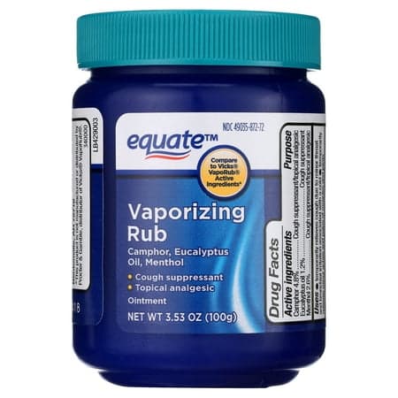 Picture of Equate Vaporizing Rub Ointment, 3.53 oz, Compare to Vicks® VapoRub® Active Ingredients
