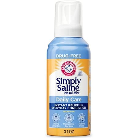 Picture of ARM & HAMMER Simply Saline Daily Care Drug-Free Mist for Nasal Congestion Relief, 3.1 oz