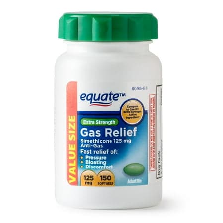 Picture of Equate Extra Strength Gas Relief Softgels Value Size, 125 mg, 150 Count