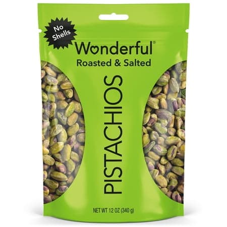 Picture of Wonderful Pistachios No Shells Roasted & Salted Nuts, 12 Ounce Bag