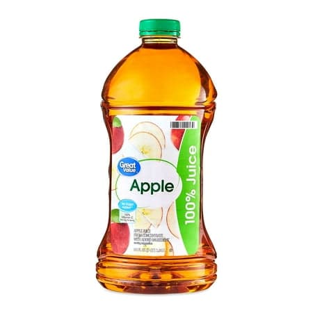 Picture of Great Value 100% Apple Juice, 96 fl oz