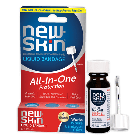 Picture of New-Skin Liquid Bandage, Waterproof Bandage for Scrapes and Minor Cuts, 0.3 fl oz