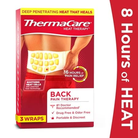 Picture of ThermaCare Lower Back & Hip Pain Relief Heat Wraps, Large/Extra-Large, 3 Ct