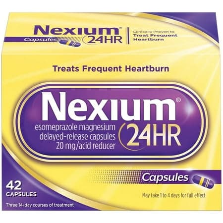 Picture of Nexium 24HR Acid Reducer Heartburn Relief Capsules with Esomeprazole Magnesium - 42 Count
