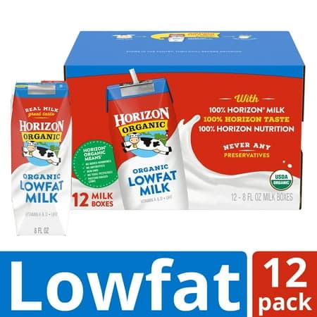 Picture of Horizon Organic Shelf Stable 1% Lowfat Milk Boxes, 8 fl oz, 12 Count