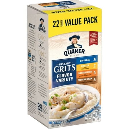 Picture of Quaker, Instant Grits Variety Pack, 0.98 oz, 22 Packets