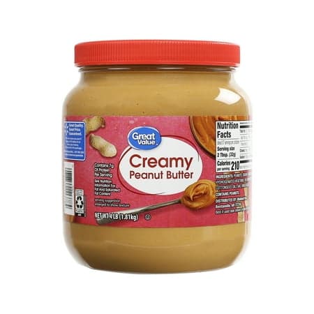 Picture of Great Value Creamy Peanut Butter, 64 oz