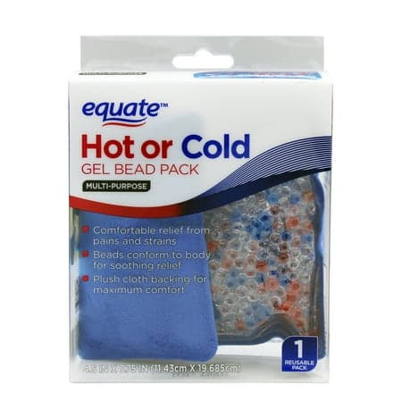 Picture of Equate Reusable Multi-Purpose Gel Bead Pack 4.5" x 7.75" for Hot or Cold Therapy