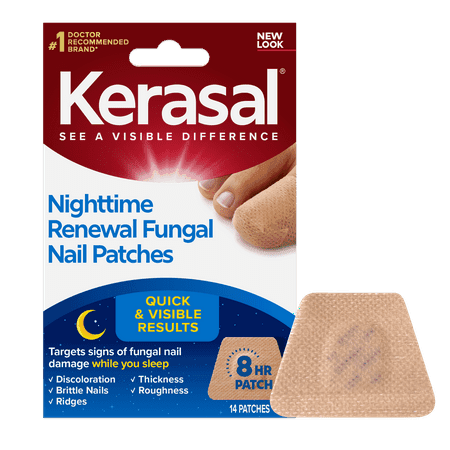 Picture of Kerasal Nighttime Renewal Anti-Fungal Nail Patch, Extra Strength, Overnight Repair, 14 Count