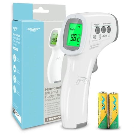 Picture of Equate Infrared No Touch Forehead Body Thermometer,1-second, 3-color backlight,All ages.