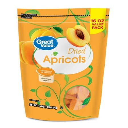 Picture of Great Value Dried Apricots, 16 oz