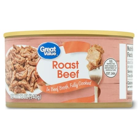 Picture of Great Value - 12oz Can Roast Beef in Broth